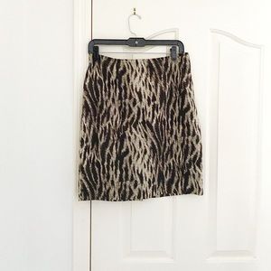 Grace Elements Animal Print Skirt